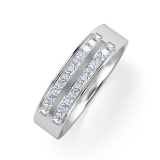 The Diamond Store HOLLY 18K White Gold Diamond ETERNITY RING 0.50CT H/SI