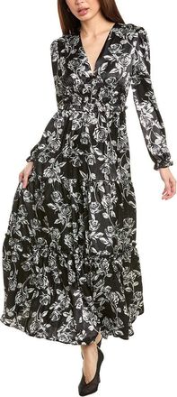 Gracia Satin Tiered Maxi Dress