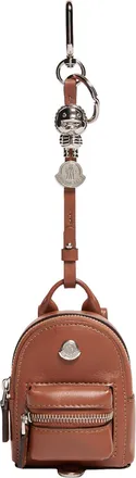 Moncler Moncler Backpack Leather Key Holder, Men, Brown, Size: One Size