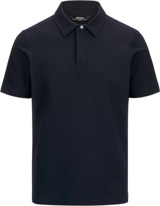 K-Way Ice Cotton Polo Shirt - Heren - Polos - Blauw - S - Tops