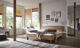 HOME AFFAIRE Massivholzbett »Chavot I« wahlweise in Kernbuche oder Wildeiche erhältlich