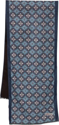 Kiton Foulard a fiori - Marrone