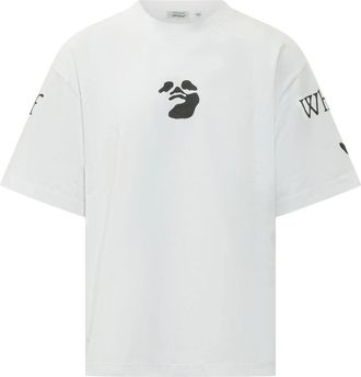 Off-white Swimming Logo SS Tee - Heren - T-shirts - Wit - M - Katoen - Tops