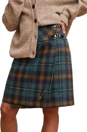 Celtic & Co. The British Celt Kilt in Teal /Ochre Tartan at Nordstrom, Size 10