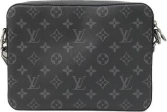 Louis Vuitton Pre-owned Monogram Eclipse Reverse Shoulder Bag - Dames - Vintage Schoudertas - Grijs - ONE Size - Vintage