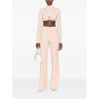 Elisabetta Franchi Cut-Out High-Neck Bodysuit - Pink