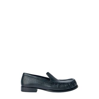 Dries Van Noten Textured Leather Loafers - Dames - Schoenen - Zwart - Maat: 37 EU Leer