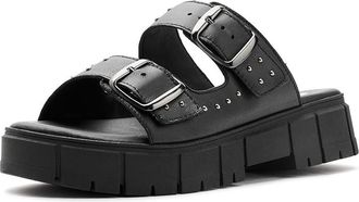 Eric Michael Stud Womens Sandals Black : EU 40 (US Womens 9.5-10) M (B), Leather