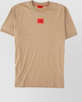HUGO BOSS cotton logo patch t-shirt