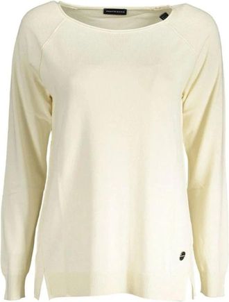 North Sails Cotton Crewneck Sweatshirt - Dames - Ronde hals truien - Wit - M - Katoen - Truien & Vesten