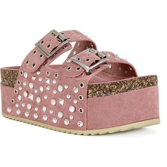 Azalea Wang Kaegan Platform Sandal in Pink at Nordstrom, Size 6