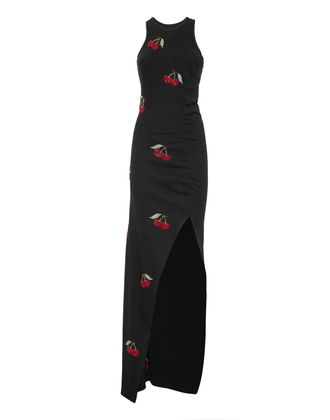Philipp Plein Long Dress Rib Cherries