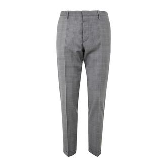 Paul Smith Heren, Broeken, Grijs, Maat: W38 Leer