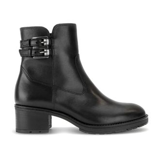 Gabor Schoenen, Dames, Zwart, 39 EU, Leer, Enkellaarsjes
