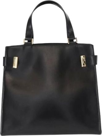 Gucci Pre-owned Handbags, female, Black, Size: ONE SIZE Pre-owned Vintage Leather Handbag