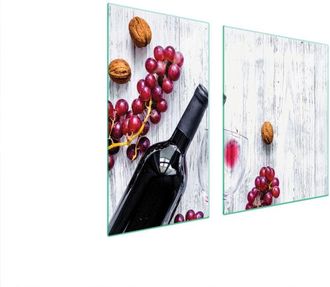 OEM Placa Protectora De Vidrio Para Estufa 90x52 Uvas