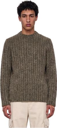 Golden Goose Journey Knit Crewneck - Heren - Ronde hals truien - Groen - M - Katoen - Truien & Vesten