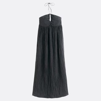 La Redoute Collections Lange strapless jurk, vast te knopen rond de hals