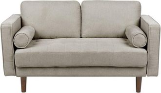 Beliani Sofa 2 Seater NURMO Fabric Taupe