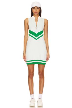 Show me your Mumu Zoe Zip Sweater Dress In Green Stripe Knit