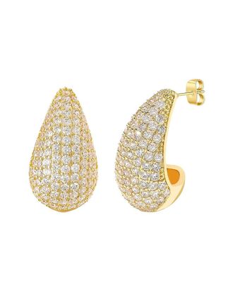 Liv Oliver 18K Plated Cz Earrings