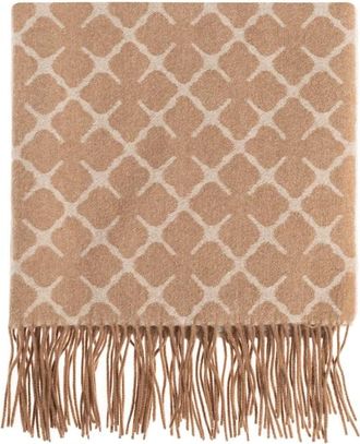 By Malene Birger Ortega wollen sjaal - Dames - Wintersjaals - Bruin - ONE Size - Wol - Accessoires