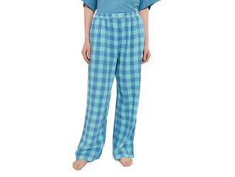 Free People Be Mine Pants Womens Pajama Blissful Blue Combo : MD (Womens 8-10)