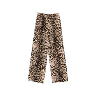 Ermanno Scervino Wide Trousers, female, Multicolor, Size: 2XS Pyjama Trousers
