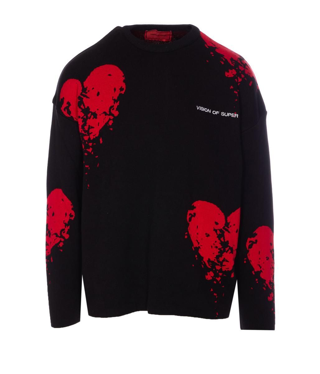 ニット・セーター VISION OF SUPER Men Sweater VS01514 BLACK Black Vision Of Super Sweaters from $145.00 - on Stylight