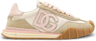 Dolce & Gabbana Pink Logo Sneakers