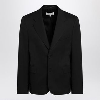 Maison Margiela Black Wool Single Breasted Jacket