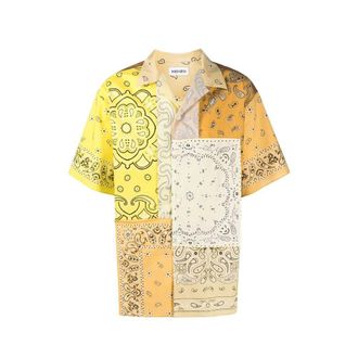 Kenzo Bicolor Katoenen Patroond shirt