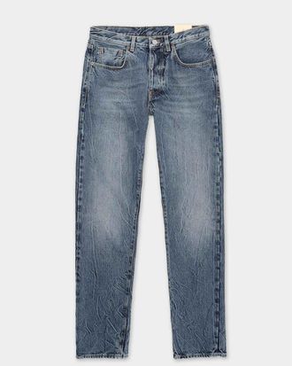 Fortela 965 John Japan Selvedge with Matte silver metal rivet Regular Fit Denim Pants in Stone Wash at Nordstrom, Size 30