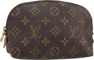 Louis Vuitton Pre-owned Clutches, female, Brown, Size: ONE SIZE Pre-owned Canvas Clutch