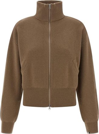 Extreme Cashmere N&deg;385 Xtra Cute Cardigan - Dames - Cashmere truien - Bruin - ONE Size - Kasjmier - Truien & Vesten