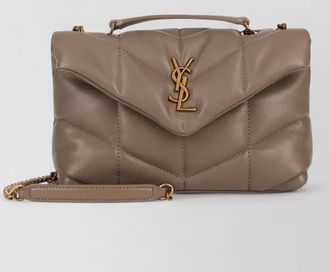 Saint Laurent puffer toy lambskin shoulder chain bag