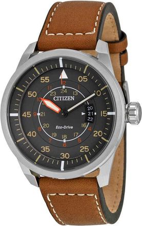 Citizen Avion Dark Grey Dial Mens Watch AW1361-10H