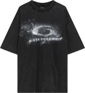 Balenciaga T-Shirts, male, Black, Size: L Medium Fit T-Shirt