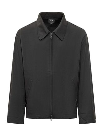 Yohji Yamamoto Lightweight Black Zippered Jacket Y-3