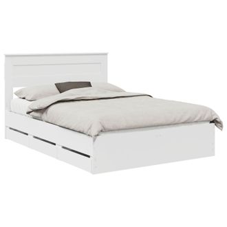 vidaXL Estructura De Cama Con Caj&oacute;n 160 X 200 Cm Madera Ingenieril Vidaxl