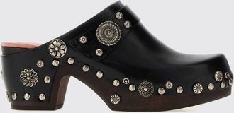 Chlo&eacute; Talis Ethnic-Style Studded and Embroidered Leather Mules