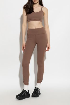 Emporio Armani Training Leggings, Womens, Brown