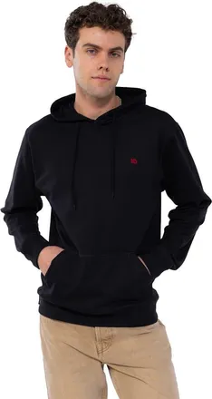 Members Only Pullover Hooded Sweatshirt in Black at Nordstrom, Size Xx-Large