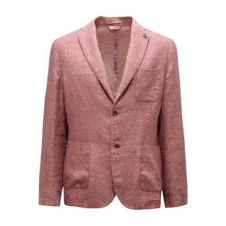 Bob Bob, Blazers, male, Red, Size: XL Slight451 Linen Jacket