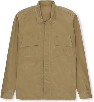 Fortela Mark Cotton Cerato Overshirt in Beige at Nordstrom, Size 46 Eu