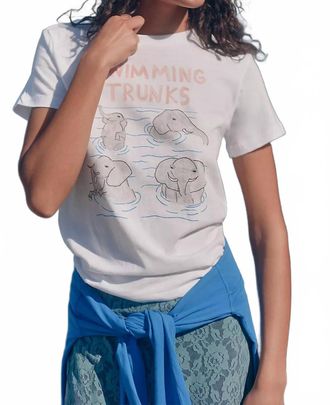 Unfortunate Portrait Swimming Trunks Shirt In White