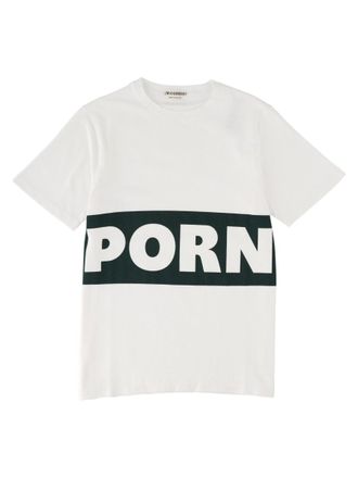 J.W.Anderson Band Logo White Cotton T-Shirt