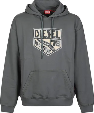 Diesel S-Box T-Aa4 Relaxed-Fit Vintage Graphic Hoodie