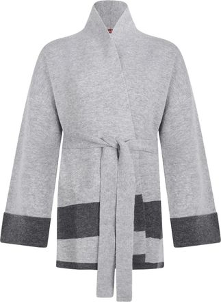 Max Mara Vest met ceintuur - Grijs