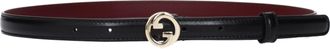 Gucci Damens Lederg&uuml;rtel Schwarz